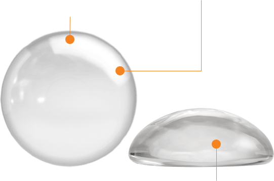 Implants ronds en gel